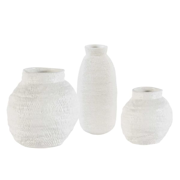 Legacy - Basket Vases (Set of 3) - White