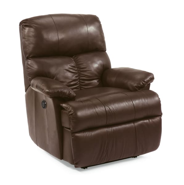 Triton - Leather Power Recliner - Dark Brown