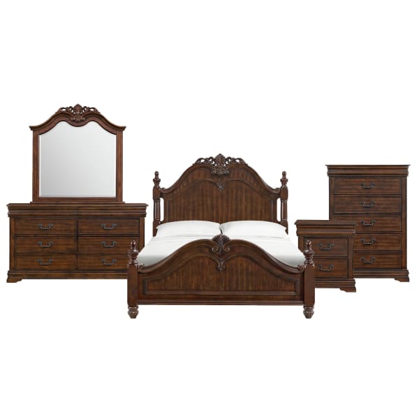 Northridge - Queen 5 Piece Bedroom Set - Cherry