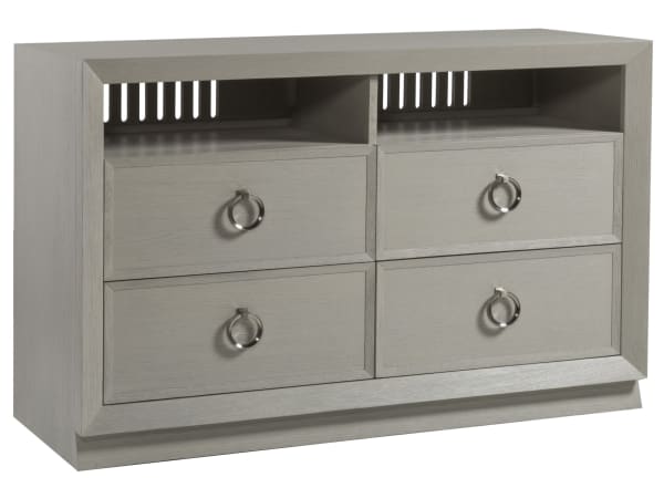 Signature Designs - Zeitgeist White Media Console