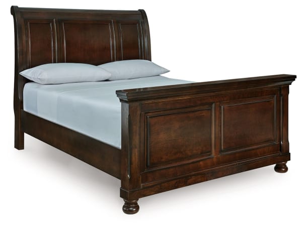 Porter - Rustic Brown - Queen Sleigh Bed