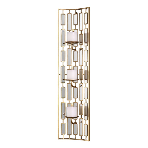 Loire - Mirrored Wall Sconce - Gold