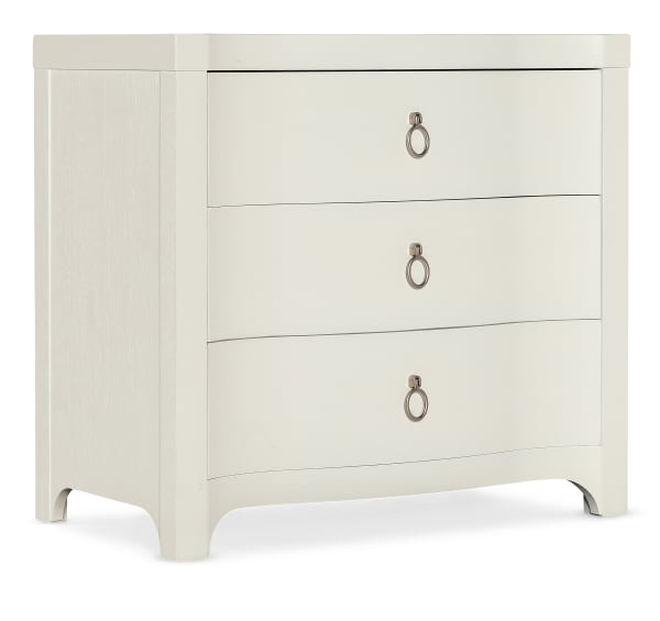 Serenity - Antigua 3-Drawer Nightstand - White