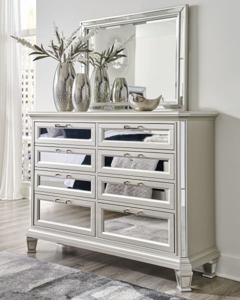 Lindenfield - Silver - Dresser, Mirror