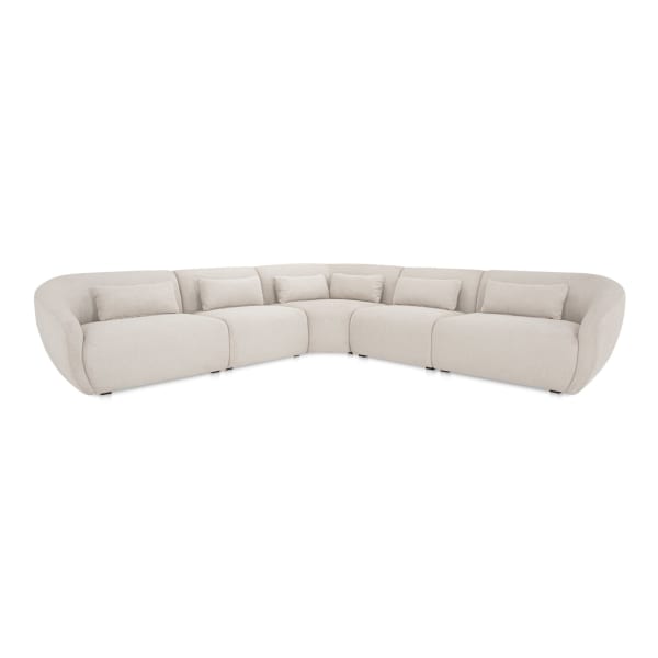 Amelia - Classic L-Shaped Modular Left Sectional - Warm White