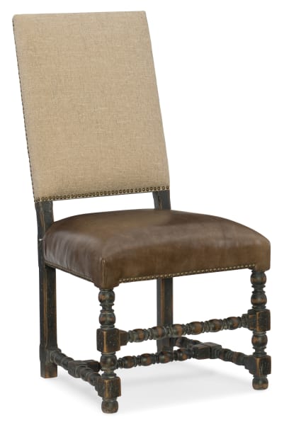 Hill Country - Comfort Upholstered Side Chair - Light Brown / Dark Brown