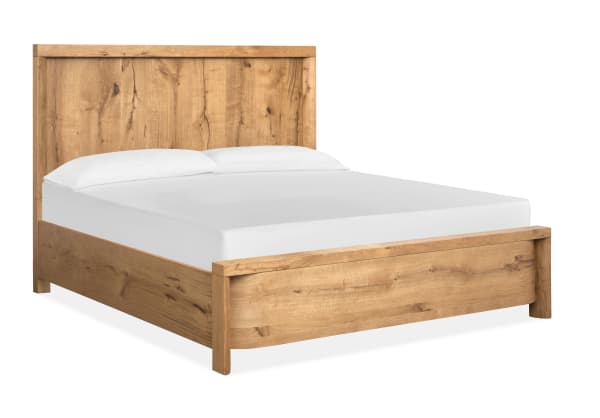 Laramie - Complete King Panel Bed - Honey Wheat