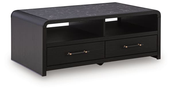 Clanden - Rectangular Cocktail Table - Black