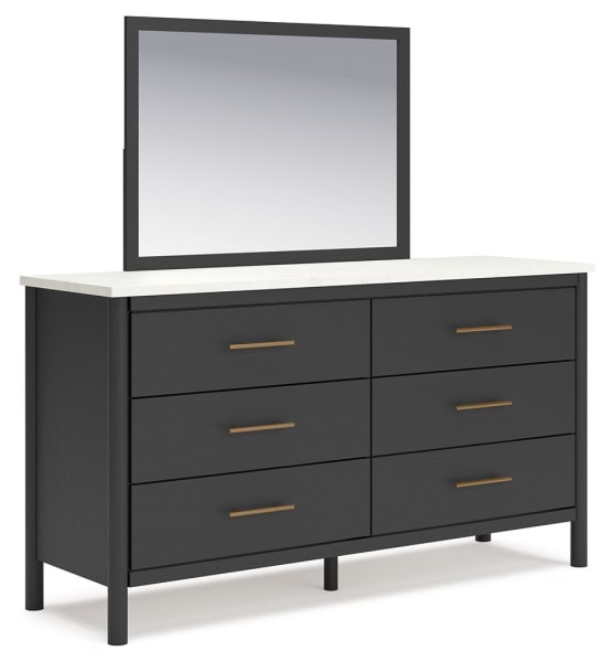 Cadmori - Black / White - Dresser and Mirror