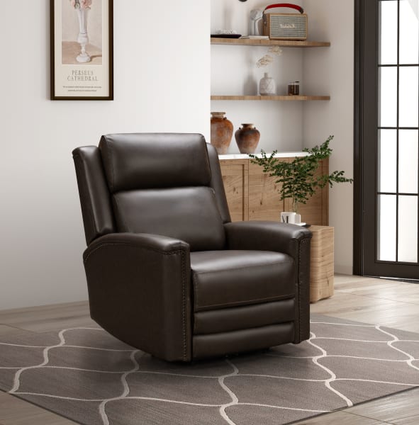 Tomas - Power Recliner With Power Recline And Power Headrest And Power Lumbar - Dark Brown