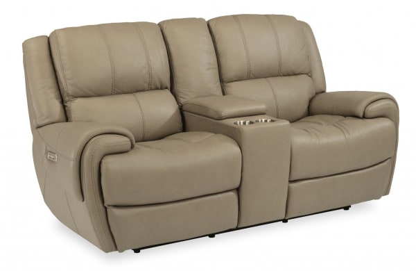 Nance Power Reclining Loveseat with Console & Power Headrests