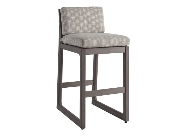 Mozambique - Bar Stool - Beige / Dark Brown