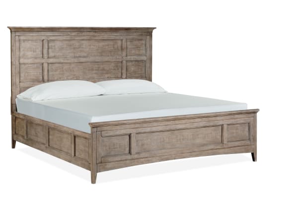 Paxton Place - Complete Queen Panel Bed With Regular Rails - Dove Tail Grey