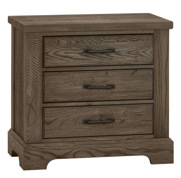 Yosemite - Nightstand - 3 Drawers - Dark Brown