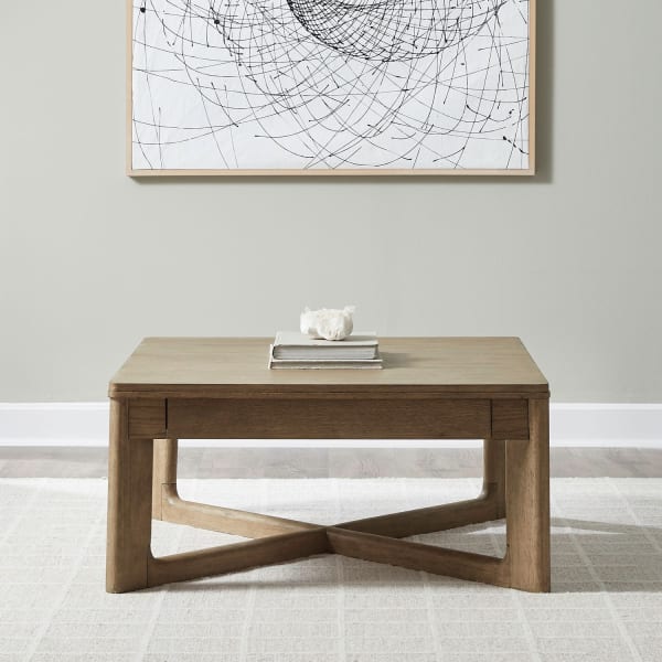 Ballentine - Square Cocktail Table - Brown