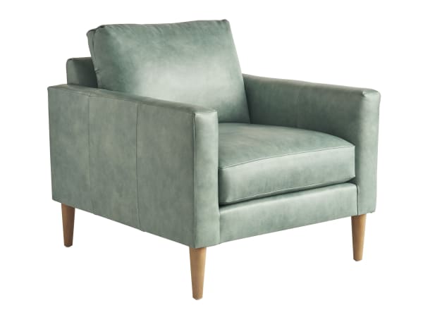 Sunset Key - Marcella Leather Chair - Green