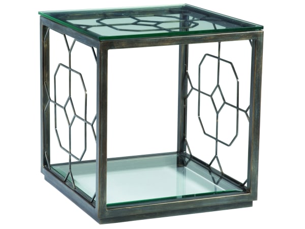 Metal Designs - Honeycomb Square End Table