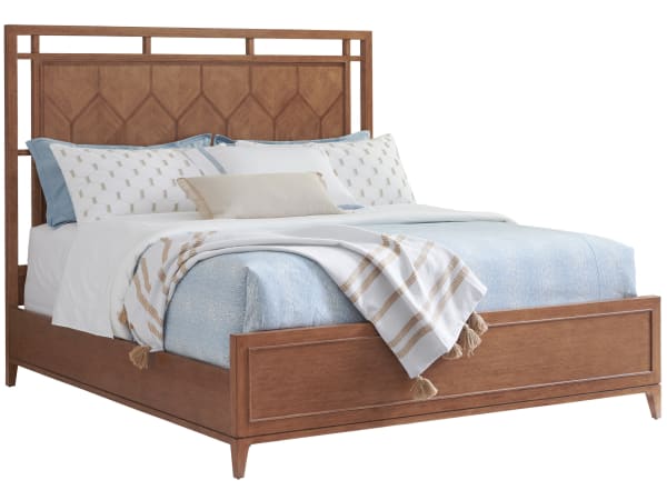 Palm Desert - Rancho Mirage Panel Bed 5/0 Queen - Dark Brown