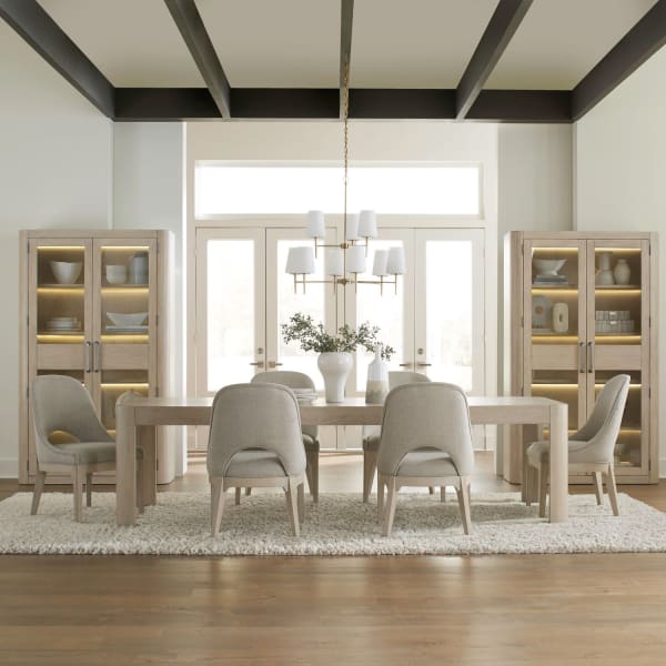 South Bend - 7 Piece Rectangular Table Set - White