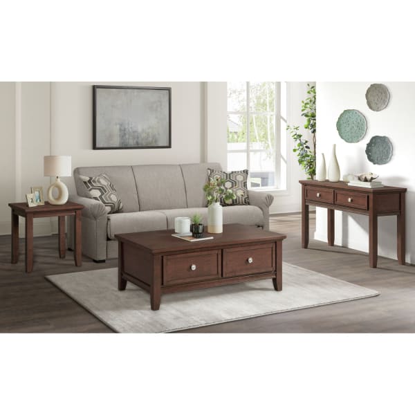 Chatham - 3 Piece Occasional Table Set Coffee Table, End Table & Sofa Table - Cherry