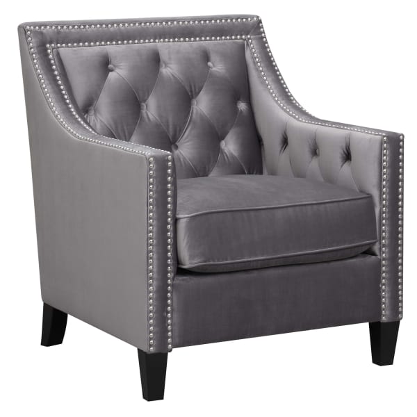 Tiffany - Accent Chair - Gun Metal