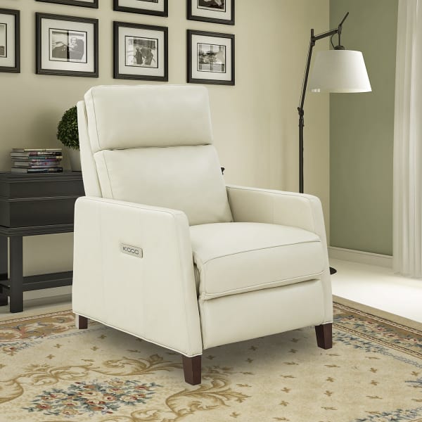 James - Power Recliner With Power Recline, Power Headrest, Power Lumbar (Zero Gravity) - Parchment
