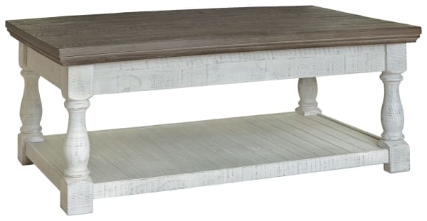 Havalance - Gray/white - Lift Top Cocktail Table