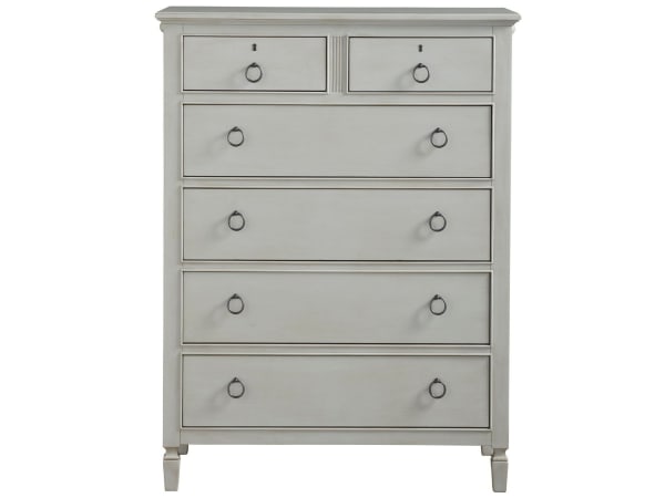Summer Hill - French Gray - Drawer Chest - Pearl Silver