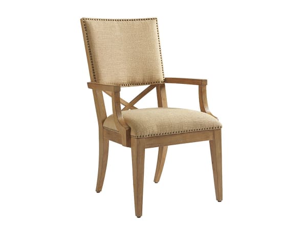 Los Altos - Alderman Upholstered Arm Chair - Light Brown