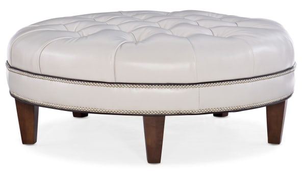 XL Well-Rounded Tufted Round Ottoman