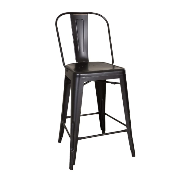 Vintage Series - Bow Back Counter Chair - Black