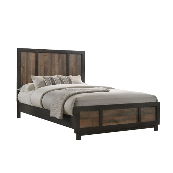 Harlington - King Panel Bed - Dark Chocolate