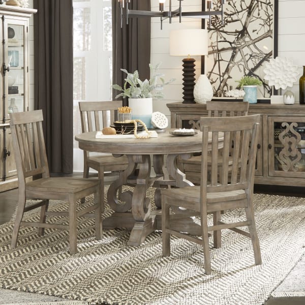 Tinley Park - 48" Round Dining Table - Dove Tail Grey