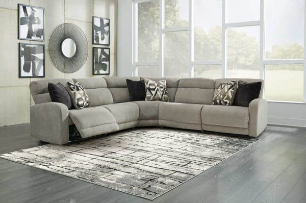 Colleyville - Stone - Zero Wall Recliners 5 Pc Sectional