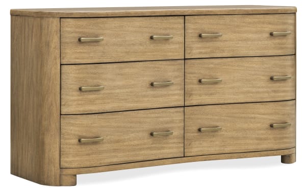 Leeza - Double Drawer Dresser - Brown