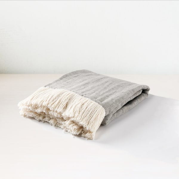 Joshua - TC Throw - Gray / Ivory