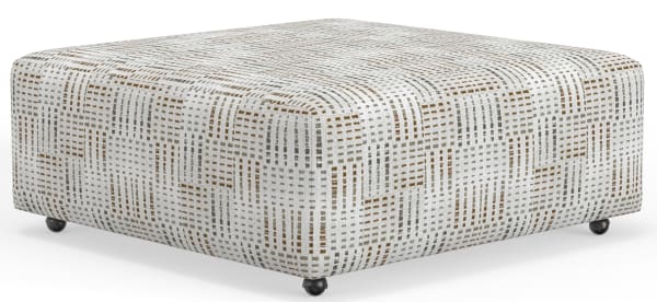 Kellen - Castered Cocktail Ottoman - Morocco