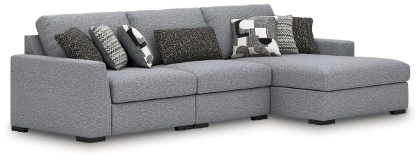 Bealton - Salt and Pepper - 3-Piece Sectional With RAF Corner Chaise