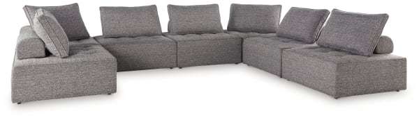 Bree Zee - 7-Piece Outdoor Sectional - Brown