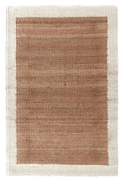 Serene - 8' x 10' Frame Area Rug - Natural / Ivory