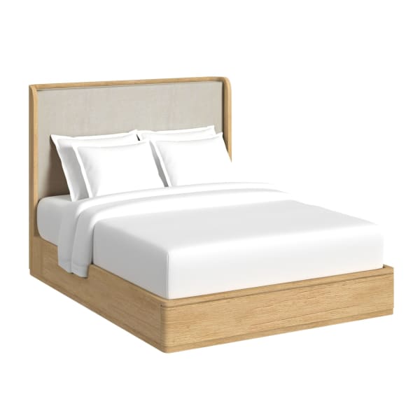 Rosalie - Queen Upholstered Bed - Natural