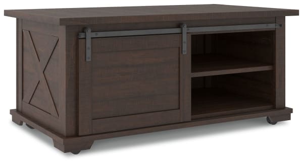 Camiburg - Warm Brown - Rectangular Cocktail Table
