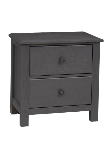 Custom Express - Nightstand 2 Drawers - Graphite