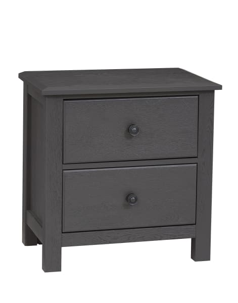 Custom Express - Night Stand 2 Drawers - Graphite