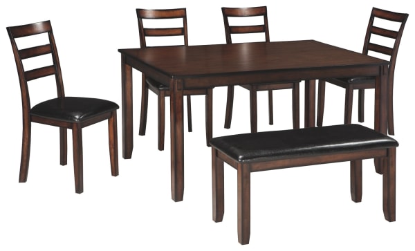 Coviar - Brown - Dining Room Table Set (6/CN)