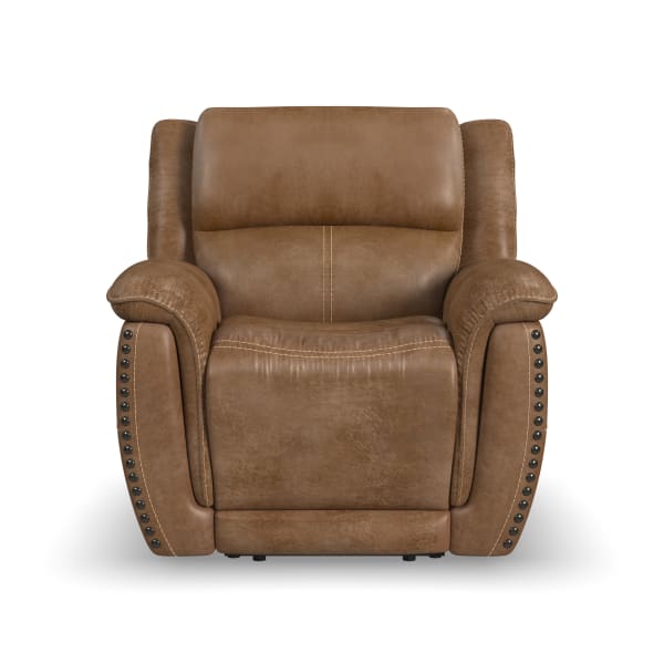 Beau - Power Recliner With Power Headrest - Silt