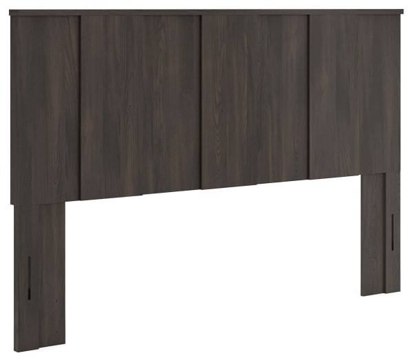 Shaehartin - King Panel Headboard - Dark Brown