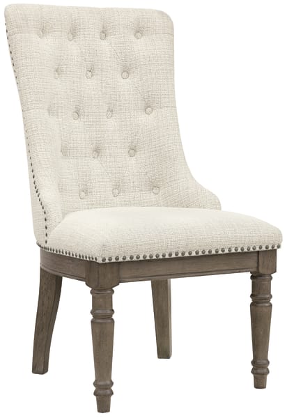 Madison Ridge - Host Chair (Set of 2) - Natural Bark