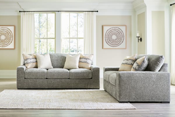 Dunmor - Graphite - 2 Pc. - Sofa,  Loveseat