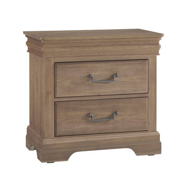 Vista - 2 Drawer Nightstand - Natural Oak
